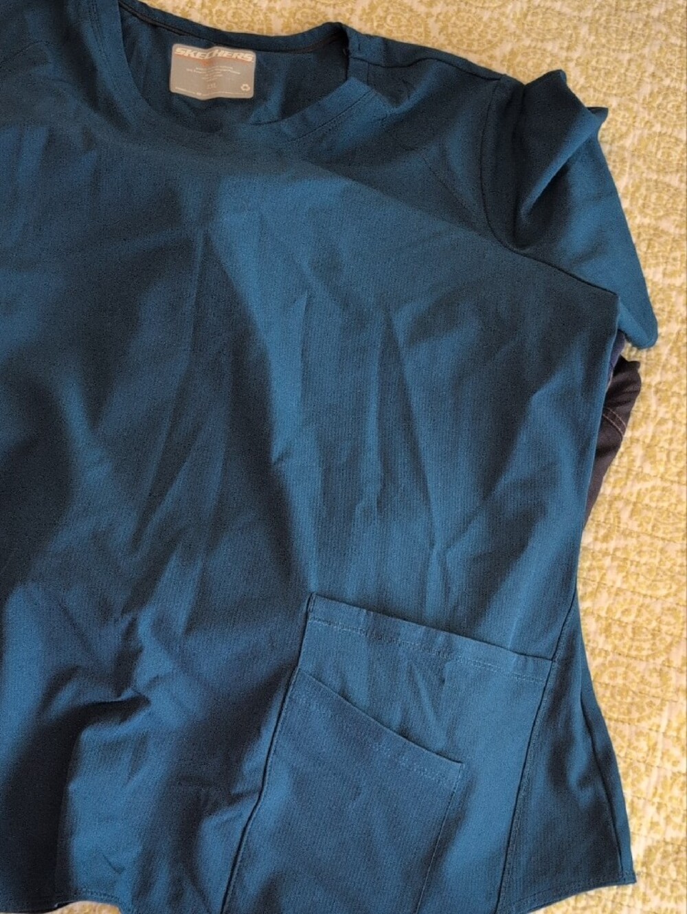 Landau Women's Scrub Tops Bundle - Navy, Teal, Green, Gray, Charcoal - Picture 6 of 6